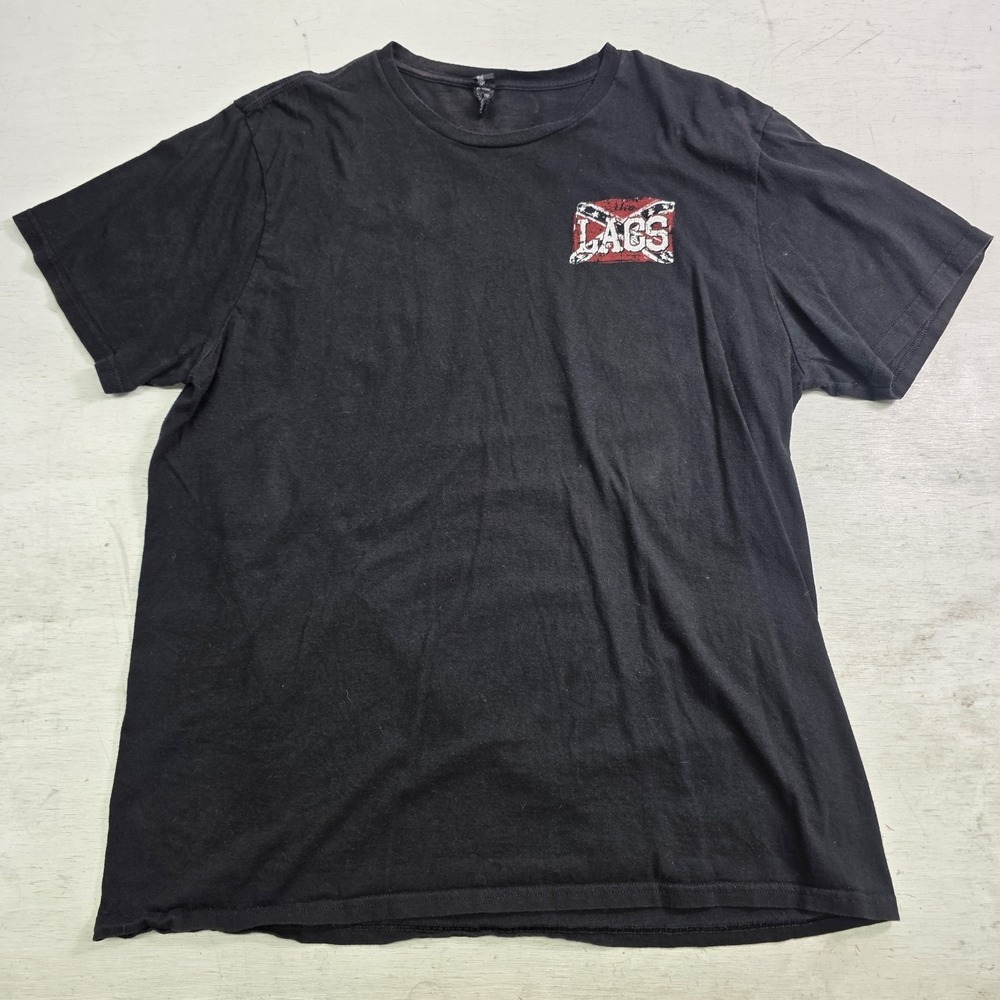 The Lacs "Let Your Country Hang Out" Black T-Shirt Country Music Men's Sc XL EUC